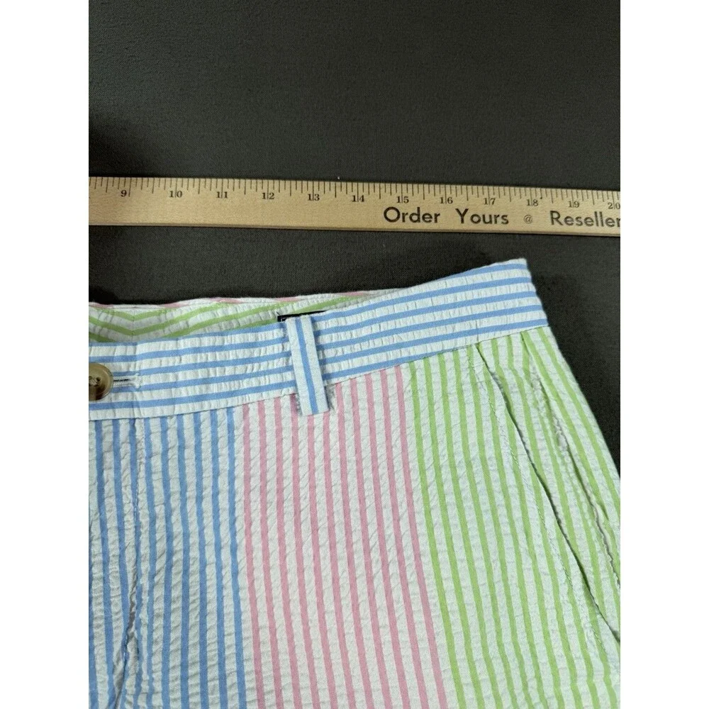 Vineyard Vines Kentucky Derby Pants Men's 35x32 Seersucker Colorblock Colorful